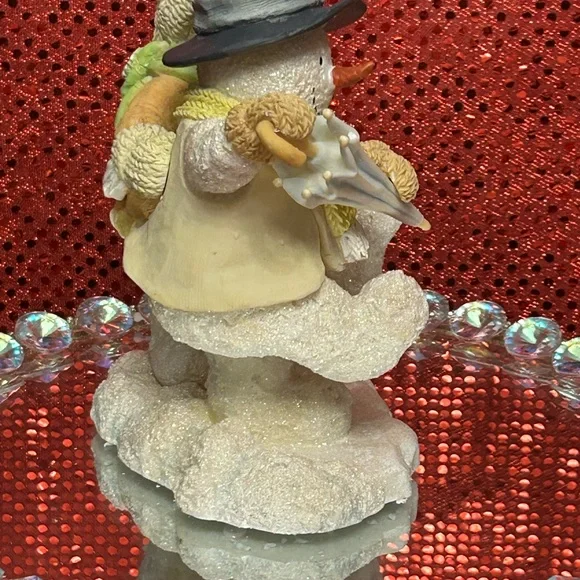 Russ Snowman Couple Figurine - Cream and Tan Approx. 7” - Picture 8 of 11